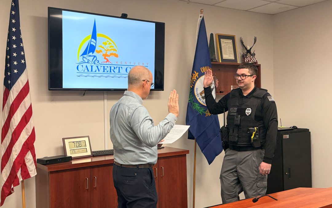 Calvert City Welcomes New Police Officer Chris Baker