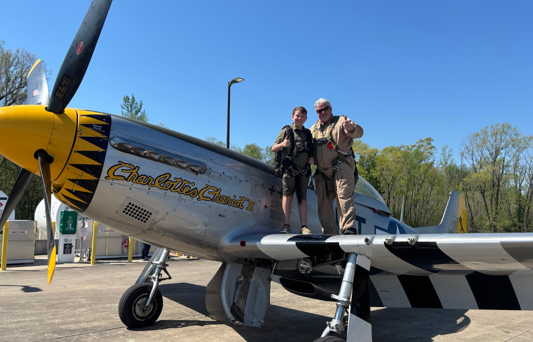 Historic P-51 Mustang Visit Inspires Local Youth at Kentucky Dam Village Airport
