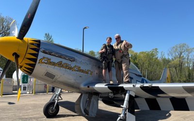Historic P-51 Mustang Visit Inspires Local Youth at Kentucky Dam Village Airport