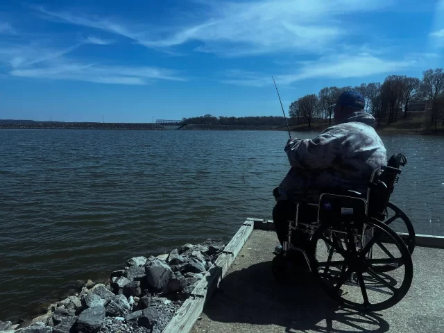 Today, David is making the most of this beautiful spring day at Kentucky Dam Village State Resort Park, enjoying some time on the accessible fishing pier. And guess what? He just reeled in a bass! 🎉🐟

Outdoor spaces should be for everyone, and while this pier is a great step forward, there’s always room for improvement when it comes to making nature accessible to all. Let’s continue advocating for inclusivity in the outdoors so that everyone, no matter their abilities, can experience the joy of fishing, fresh air, and the beauty of Kentucky Lake.

Tag someone who’d love a day like this! 💙 #AccessibleOutdoors #FishingForAll #KentuckyLake #SpringAdventures #kytourism #visitkylake #tnriverline652